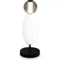Ideal Lux Design tafellamp Lumiere, wit / opaal, Woon-/ Eetkamer, Glas, Modern, tafellamp