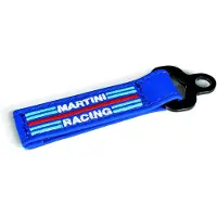 Sparco Martini Racing Leer Martini Racing Sleutelhanger - Blauw — Maat Onesize