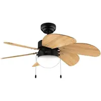 Cecotec Plafondventilator met licht EnergySilence Aero 360 Zwart Hout 50 W