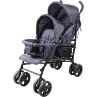 Bambisol dubbele wandelwagen - 6-36 maanden voor de voorstoel (max 15 kg) en 0-36 maanden (max 15 kg) voor de achterbank