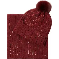 Pepe Jeans Dames Set Rode streep (OSFA), Rood, Casual, Polyester PL0100002