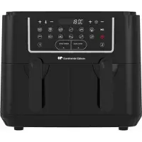 Continental Edison Airfryer Oil-Free Air Fryer - CERFRSH24002CB - 9 L - Double Trays - 2400W - Black