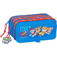 Safta Pennenetui met 3 vakken The Paw Patrol Cool Blauw Rood 21,5 x 10 x 8 cm
