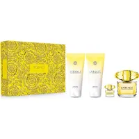 Versace Yellow Diamond Giftset - 90 ml eau de toilette spray + 5 ml eau de toilette spray + 100 ml showergel + 100 ml bodylotion - cadeauset voor dames