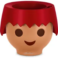 Lechuza Playmobil OJO - Plantenbak - ALL-IN-ONE set met stick-bewateringssysteem - vuurrood