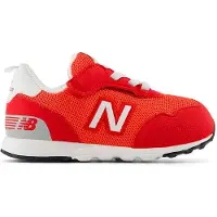 New Balance Kids Rood 515 sneakers met klittenband (23.5), Plat, Casual, kinderkleding NW515V1