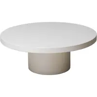 Giga Meubel Salontafel Eden Rond Beige 65cm