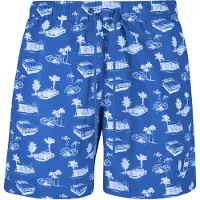 Urban Classics Zwemshorts blauw / wit