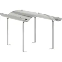vidaXL Schoorsteenkap zilver 59,5 x 50 x 36,5 cm Roestvrij staal