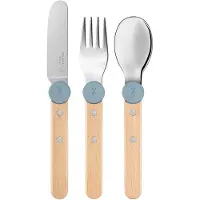 Opinel Le Petit Gourmet Bestekset – 3-delig – Blauw – Hout/RVS