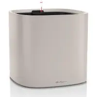 Lechuza PILA Color PLANTER 35 - Plantenbak - met uitneembare binnenbak - met bewateringssysteem - ALL-IN-ONE set met LECHUZA-PON - zandbruin