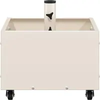 vidaXL Parasolvoet Wit 45 x 45 x 45 cm Staal