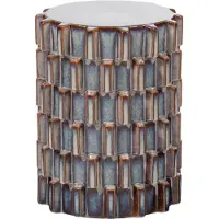 Woood Axu Decoratieve Bijzettafel - Keramiek - Grijsblauw - 45x35x35