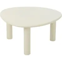 Jline Side table bali mdf/pvc white medium
