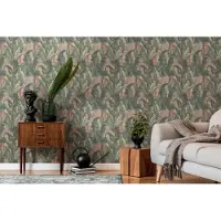 Living Walls Drawn Into Nature - Groen - Planten Behang - 394353