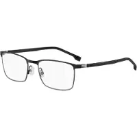 HUGO BOSS BOSS 1637 56/19/150 Matte zwarte ruthenium metalen monturen MAN BOSS 1637