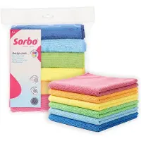 Sorbo 1+1 Gratis: Microvezeldoeken Trendy Colors 40 X 40 Cm 6 Stuks
