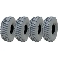 Wanda grijze banden voor scootmobielen 260 x 85, profielband, 3.00-4, niet-afgevend – set van 4