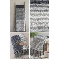 Jupiter Plaid / Grand Foulard – Grijstinten – 125 x 150 cm – Met Reliëf