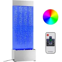 Syfax Bubbelzuil met RGB LED's 110 cm roestvrij staal en acryl