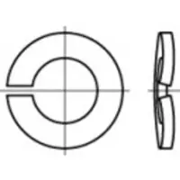 Toolcraft 105855 Veerring Binnendiameter: 12.2 mm DIN 128 Verenstaal Thermisch verzinkt 500 stuk(s)