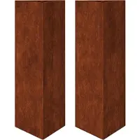vidaXL Plantenbakken 2 st Driehoekig 30x26x75 cm weervast staal