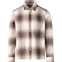 Drykorn Overhemd 'DIEGGO' beige / donkerbruin / wit