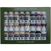 Acrylicos Vallejo Vallejo Acrylic Model Color Set Face/Skin Colors(16)