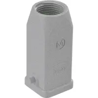 Harting Han 3A, tule behuizing zonder ingebouwde afdichting, 1xM20 rechte kabeluitgang, geschikt voor 1 klem (aan de onderkant)