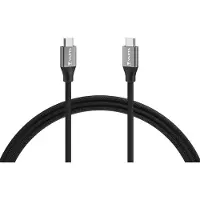 Varta 57936 101 111 Sneloplaad- en synchronisatiekabel, USB Type C naar USB Type C, 2 meter, zwart