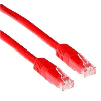 ACT IB9500 LSZH U/UTP CAT6 Patchkabel Rood - 50 cm