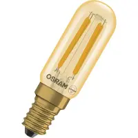 Osram Vintage 1906 LED, speciale vormen, dimbaar, in staafvorm, LED-lamp, glas, goud, 4,8 W (vervangt 40 W), 470 lm, warm wit, 2200 K, dimbaar, kleurweergave-index 80