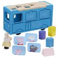 Bandai Peppa Pig Wooden Bus Veelkleurig 18-24 Months Kinderen