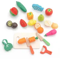 Robin Cool Montessori Method Eco Fruit Wooden Vegetables Goud 3 Years Kinderen