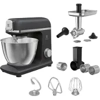 Electrolux E5KM1-6GBP keukenmachine Zwart, Grijs, Foodprocessors, Zwart, Grijs