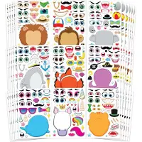 Joyin 10" Animal Mix and Match Sticker Sheets, 36 Pcs