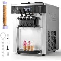Vevor Commerciële ijsmachine met een capaciteit van 20-28 l/u