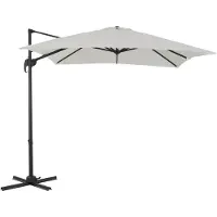 Acaza Tiltable Floating Parasol 250x250 cm - Starker schwimmender Sonnenschirm - Ecru