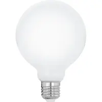 Eglo Ledlamp Globe Opaal - D9,5cm - Warm Wit - E27 - 7w