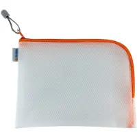 Herma opbergtas met rits mesh A5 oranje