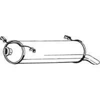 Bosal Geluiddemper achter 135-657