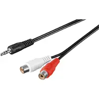 Goobay 3,5mm Jack (m) - Tulp (v) stereo adapter kabel - 1,5 meter
