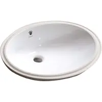Creavit Onderbouw keramische wastafel 57x43cm, wit