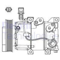 Delphi Compressor airconditioning CS20518