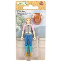 Collecta Figurine Set - Hobby Ruiter Met Cowgirl Hoed - Paarden - Handgeschilderd - Miniatuur