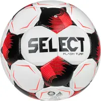 Select Flash Turf V26 Voetbal Maat 5 Wit Zwart Felrood