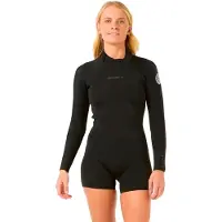 Rip Curl D/patrol 2/2 Mm Spring Dames Shorty Met Lange Mouwen En Rits Op De Rug