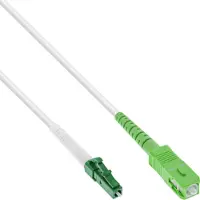 InLine Premium LC/APC - SC/APC FTTH Simplex Optical Fiber Patch kabel - Single Mode OS2 - wit / LSZH - 10 meter