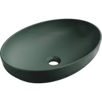 Mexen Cornelia opbouw waskom 50 x 37 cm, donker groen mat - 21885047