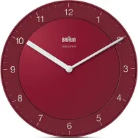 Braun BC 06 R-DCF draadloze wandklok, rood
